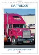 US-Trucks ... unterwegs im amerikanischen Westen - Monatsplaner (Wandkalender 2024 DIN A4 hoch), CALVENDO Monatskalender