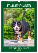 Familienplaner Großer Schweizer Sennenhund (Wandkalender 2024 DIN A3 hoch), CALVENDO Monatskalender
