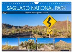SAGUARO NATIONAL PARK Heimat des Saguaro-Kaktus (Wandkalender 2024 DIN A4 quer), CALVENDO Monatskalender