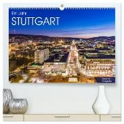 Ein Jahr STUTTGART (hochwertiger Premium Wandkalender 2024 DIN A2 quer), Kunstdruck in Hochglanz