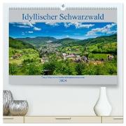 Idyllischer Schwarzwald (hochwertiger Premium Wandkalender 2024 DIN A2 quer), Kunstdruck in Hochglanz