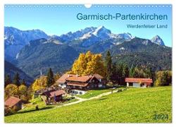 Garmisch-Partenkirchen Werdenfelser Land (Wandkalender 2024 DIN A3 quer), CALVENDO Monatskalender