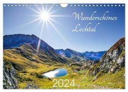 Wunderschönes Lechtal (Wandkalender 2024 DIN A4 quer), CALVENDO Monatskalender