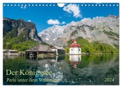 Der Königssee Perle unter dem Watzmann (Wandkalender 2024 DIN A4 quer), CALVENDO Monatskalender
