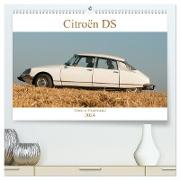 Citroën DS Göttin im Mittelrheintal (hochwertiger Premium Wandkalender 2024 DIN A2 quer), Kunstdruck in Hochglanz