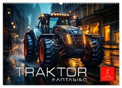 Traktor Fantasien (Wandkalender 2024 DIN A2 quer), CALVENDO Monatskalender