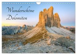 Wunderschöne Dolomiten (Wandkalender 2024 DIN A4 quer), CALVENDO Monatskalender