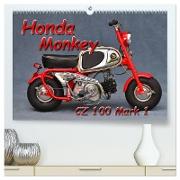 Honda Monkey CZ Mark 1 (hochwertiger Premium Wandkalender 2024 DIN A2 quer), Kunstdruck in Hochglanz