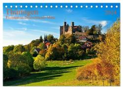 Thüringen Freistaat in Deutschlands Mitte (Tischkalender 2024 DIN A5 quer), CALVENDO Monatskalender