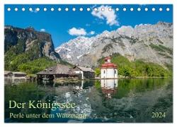 Der Königssee Perle unter dem Watzmann (Tischkalender 2024 DIN A5 quer), CALVENDO Monatskalender