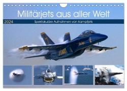 Militärjets aus aller Welt (Wandkalender 2024 DIN A4 quer), CALVENDO Monatskalender