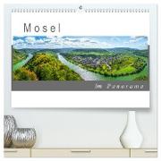 Mosel im Panorama (hochwertiger Premium Wandkalender 2024 DIN A2 quer), Kunstdruck in Hochglanz