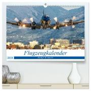 Flugzeugkalender (hochwertiger Premium Wandkalender 2024 DIN A2 quer), Kunstdruck in Hochglanz