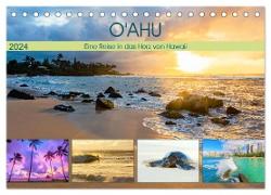 O'ahu - Eine Reise in das Herz von Hawaii (Tischkalender 2024 DIN A5 quer), CALVENDO Monatskalender