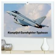 Kampfjet Eurofighter Typhoon (hochwertiger Premium Wandkalender 2024 DIN A2 quer), Kunstdruck in Hochglanz
