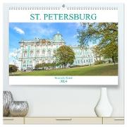St. Petersburg - Historische Altstadt (hochwertiger Premium Wandkalender 2024 DIN A2 quer), Kunstdruck in Hochglanz