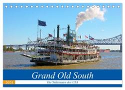 Grand Old South - Die Südstaaten der USA (Tischkalender 2024 DIN A5 quer), CALVENDO Monatskalender