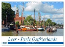 Leer - Perle Ostfrieslands (Wandkalender 2024 DIN A3 quer), CALVENDO Monatskalender