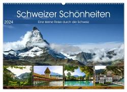 Schweizer Schönheiten (Wandkalender 2024 DIN A2 quer), CALVENDO Monatskalender