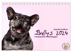Bullys - Französische Bulldoggen 2024 (Tischkalender 2024 DIN A5 quer), CALVENDO Monatskalender