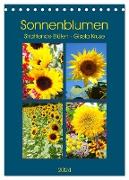 Sonnenblumen - Strahlende Blüten (Tischkalender 2024 DIN A5 hoch), CALVENDO Monatskalender