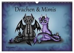 Drachen & Mimis (Wandkalender 2024 DIN A3 quer), CALVENDO Monatskalender