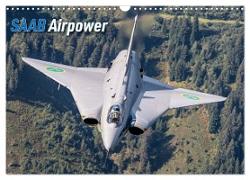 Saab Airpower (Wandkalender 2024 DIN A3 quer), CALVENDO Monatskalender