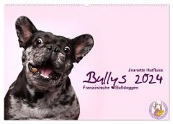 Bullys - Französische Bulldoggen 2024 (Wandkalender 2024 DIN A2 quer), CALVENDO Monatskalender