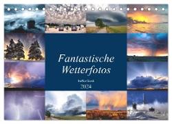 Fantastische Wetterfotos (Tischkalender 2024 DIN A5 quer), CALVENDO Monatskalender