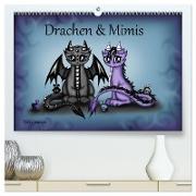 Drachen & Mimis (hochwertiger Premium Wandkalender 2024 DIN A2 quer), Kunstdruck in Hochglanz