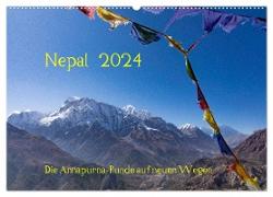 NEPAL - rund um die Annapurna (Wandkalender 2024 DIN A2 quer), CALVENDO Monatskalender