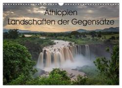 Äthiopien Landschaften der Gegensätze (Wandkalender 2024 DIN A3 quer), CALVENDO Monatskalender