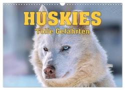 Huskies - Tolle Gefährten (Wandkalender 2024 DIN A3 quer), CALVENDO Monatskalender