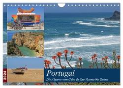 Portugal - Die Algarve vom Cabo de Sao Vicente bis Tavira (Wandkalender 2024 DIN A4 quer), CALVENDO Monatskalender