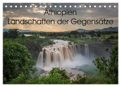Äthiopien Landschaften der Gegensätze (Tischkalender 2024 DIN A5 quer), CALVENDO Monatskalender