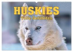 Huskies - Tolle Gefährten (Wandkalender 2024 DIN A2 quer), CALVENDO Monatskalender