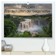 Äthiopien Landschaften der Gegensätze (hochwertiger Premium Wandkalender 2024 DIN A2 quer), Kunstdruck in Hochglanz