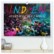 Indien - Spektakel der Farben (hochwertiger Premium Wandkalender 2024 DIN A2 quer), Kunstdruck in Hochglanz