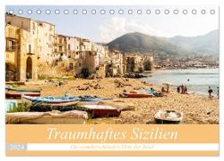 Traumhaftes Sizilien (Tischkalender 2024 DIN A5 quer), CALVENDO Monatskalender