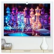 Schachfiguren in Freizeitkleidung (hochwertiger Premium Wandkalender 2024 DIN A2 quer), Kunstdruck in Hochglanz