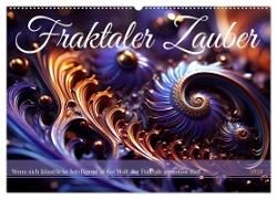 Fraktaler Zauber (Wandkalender 2024 DIN A2 quer), CALVENDO Monatskalender