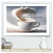 Kaffe mal anders geniessen (hochwertiger Premium Wandkalender 2024 DIN A2 quer), Kunstdruck in Hochglanz
