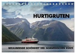 Hurtigruten - Bezaubernde Schönheit der norwegischen Küste (Tischkalender 2024 DIN A5 quer), CALVENDO Monatskalender