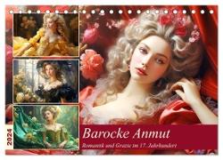Barocke Anmut. Romantik und Grazie im 17. Jahrhundert (Tischkalender 2024 DIN A5 quer), CALVENDO Monatskalender