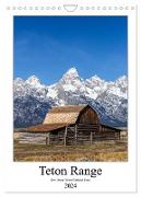 Teton Range - Der Grand Teton National Park (Wandkalender 2024 DIN A4 hoch), CALVENDO Monatskalender