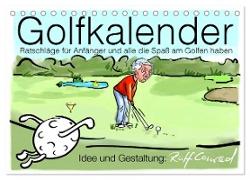 Golfkalender für Anfänger und alle die Spaß am Golfen haben (Tischkalender 2024 DIN A5 quer), CALVENDO Monatskalender