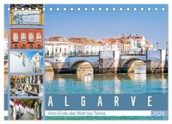 Algarve - Vom Ende der Welt bis Tavira (Tischkalender 2024 DIN A5 quer), CALVENDO Monatskalender
