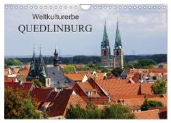 Weltkulturerbe Quedlinburg (Wandkalender 2024 DIN A4 quer), CALVENDO Monatskalender