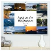 Rund um den Wolfgangsee (hochwertiger Premium Wandkalender 2024 DIN A2 quer), Kunstdruck in Hochglanz