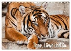 Tiger, Löwe und Co. (Wandkalender 2024 DIN A3 quer), CALVENDO Monatskalender